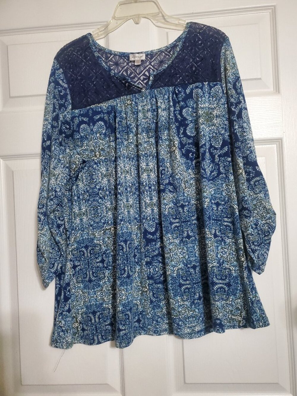 Avenue Lace Insert Blouse